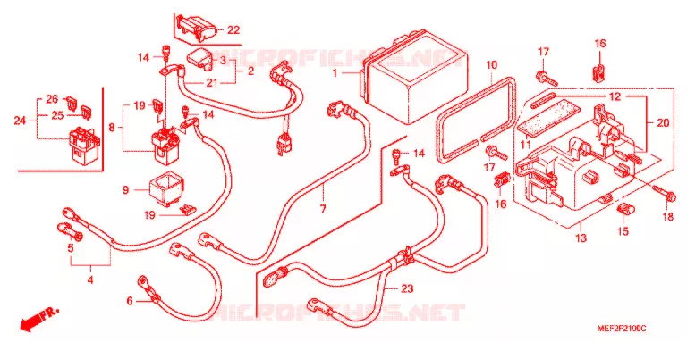 GEREEDSCHAP/ACCUVAK Honda SCOOTER 400 SILVERWING 2007  FJS400L5