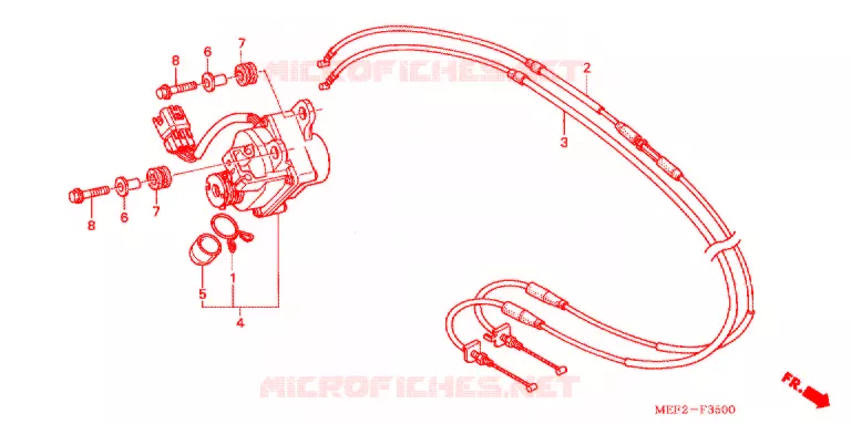 SERVOMOTOR (FJS400L5/7) Honda SCOOTER 400 SILVERWING 2005  FJS400L5