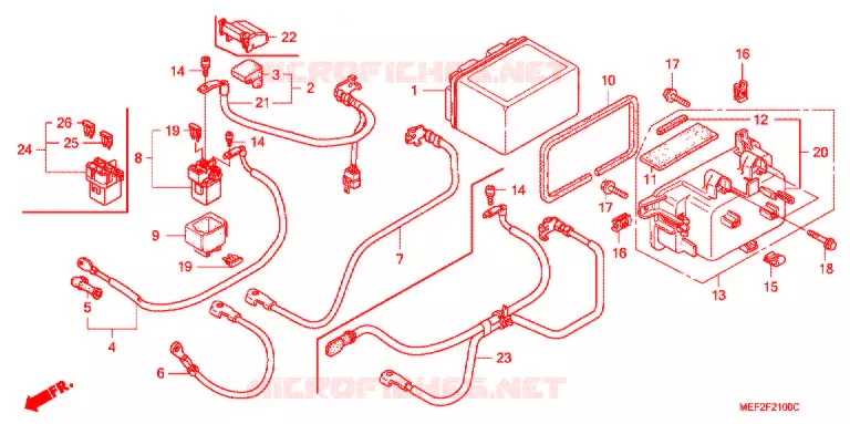 GEREEDSCHAP/ACCUVAK Honda SCOOTER 400 SILVERWING 2012  FJS400L9_J