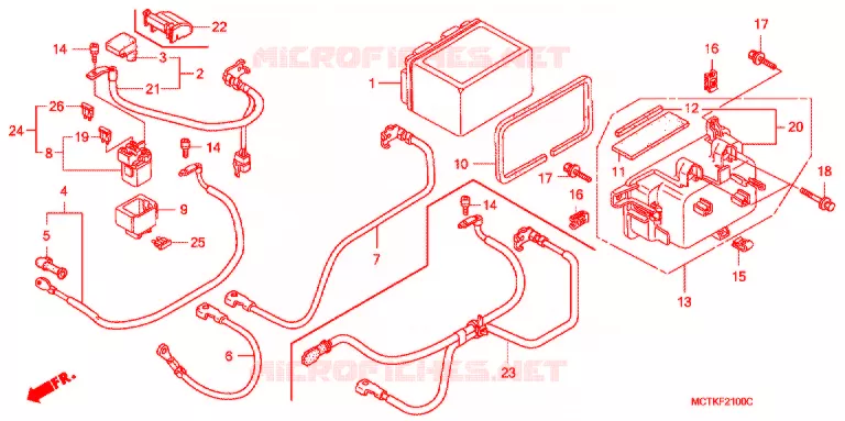 GEREEDSCHAP/ACCUVAK Honda SCOOTER 600 SILVERWING 2009  FJS600A9_J