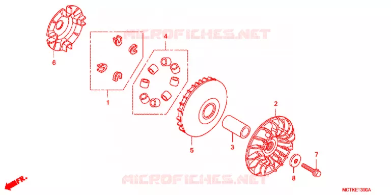 AANDRIJFFACE/ KICKSTARTER SPIL Honda SCOOTER 600 SILVERWING 2011  FJS600D9