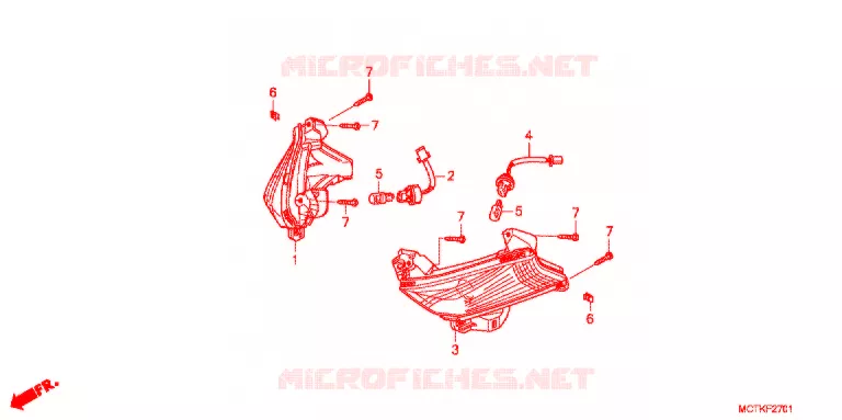 KNIPPERLICHT (FJS600A/D9) Honda SCOOTER 600 SILVERWING 2013  FJS600D9