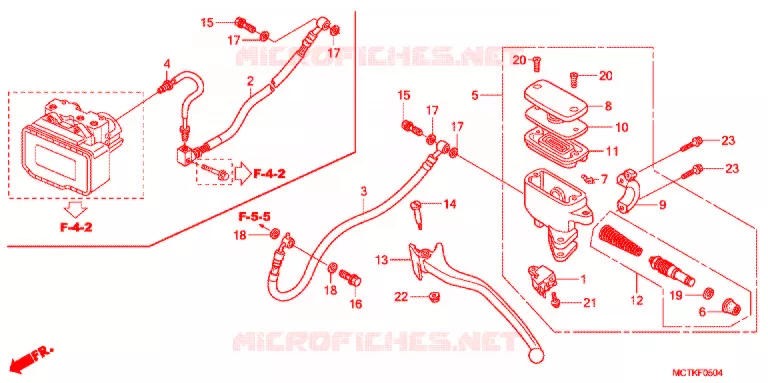 REMPOMP ACHTER (FJS600A/D9) Honda SCOOTER 600 SILVERWING 2011  FJS600D9