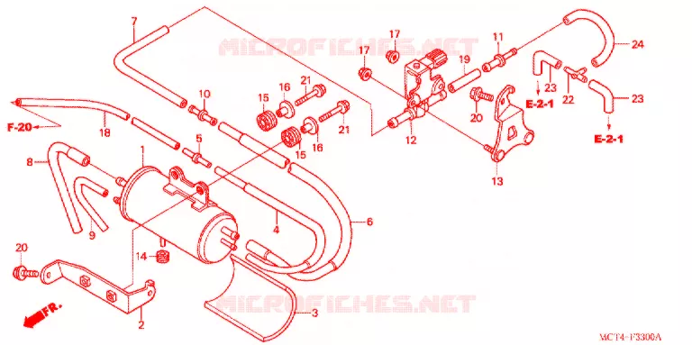 VERDAMPING BUS Honda SCOOTER 600 SILVERWING 2002  FSC6002