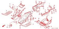 MIDDEN AFDEKKING/CHASSIS AFDEKKING voor Honda SILVER WING 600 ABS 2004