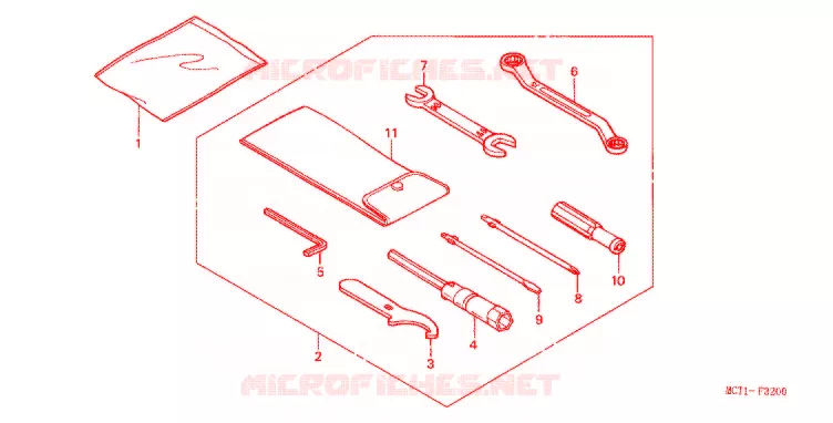 GEREEDSCHAP/ACCUVAK Honda SCOOTER 600 SILVERWING 2005  FSC600A5