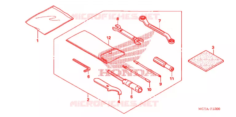GEREEDSCHAP/ACCUVAK Honda SCOOTER 600 SILVERWING 2007  FSC600A7