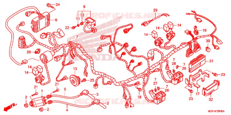 BEDRADINGSBUNDEL/ACCU Honda SCOOTER 600 SILVERWING 2013  FSC600AD