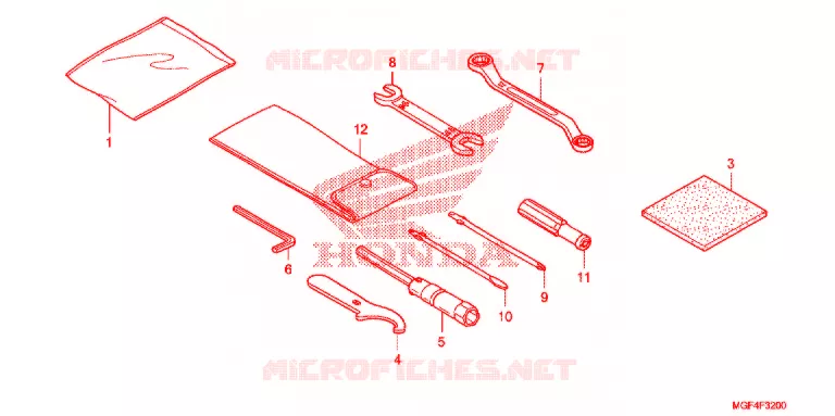 GEREEDSCHAP/ACCUVAK Honda SCOOTER 600 SILVERWING 2013  FSC600AD
