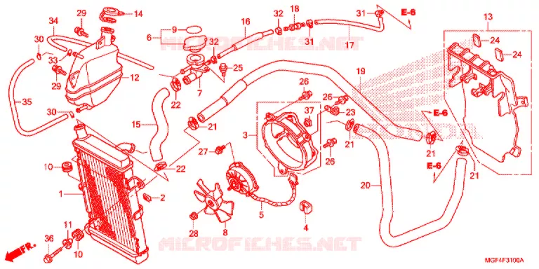 RADIATOR Honda SCOOTER 600 SILVERWING 2013  FSC600AD