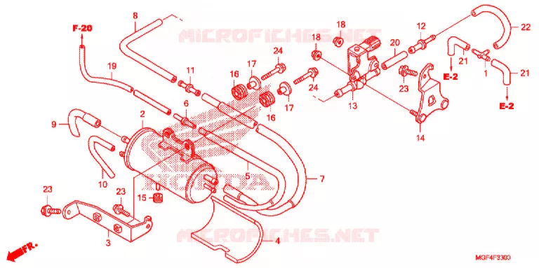 VERDAMPING BUS Honda SCOOTER 600 SILVERWING 2013  FSC600AD