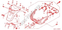 ACHTERLICHT/ACHTER STROOMLIJNKAP (B/E/F/IT/N/PO) voor Honda SILVER WING 600 2004