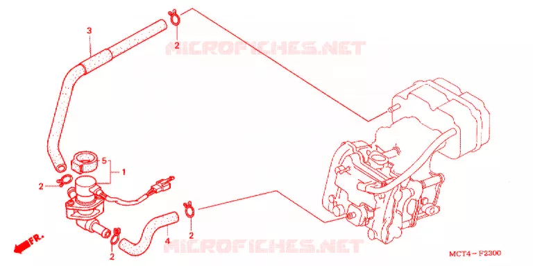 LUCHT INJECTIE KLEP Honda SCOOTER 600 SILVERWING 2005  FSC600D5