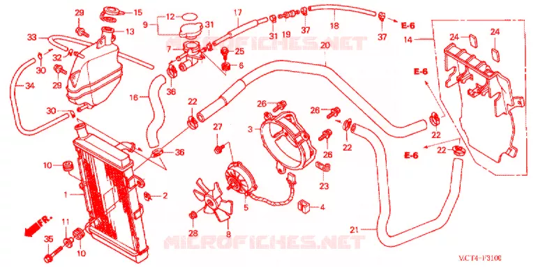 RADIATOR Honda SCOOTER 600 SILVERWING 2005  FSC600D5