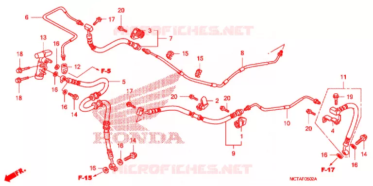 ACHTER REM SLANG (FSC600D) Honda SCOOTER 600 SILVERWING 2006  FSC600D6