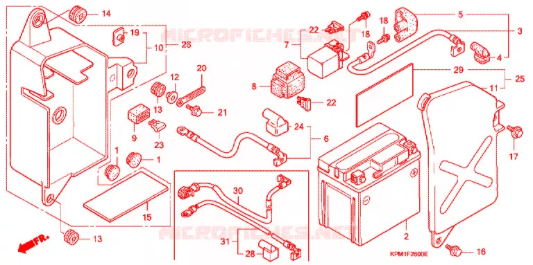 GEREEDSCHAP/ACCUVAK Honda MOTO 223 FTR 2017  FTR2238