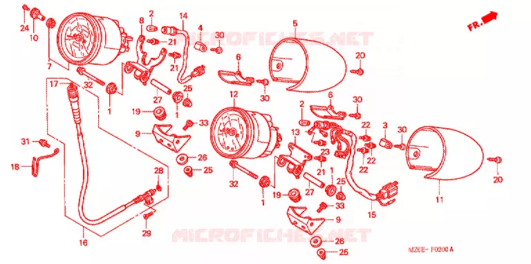 COMBINATIEMETER Honda MOTO 1500 GOLD-WING 2002  GL1500CD2