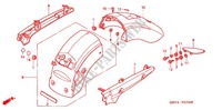 ACHTER STROOMLIJNKAP/VASTHOUDRAIL voor Honda VALKYRIE 1500 F6C INTERSTATE 2000