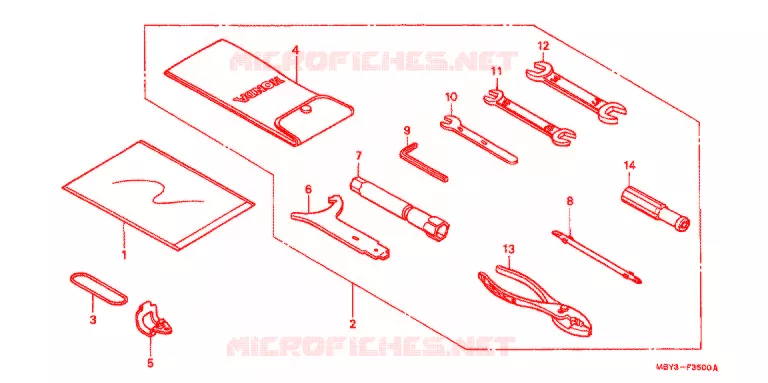 GEREEDSCHAP/ACCUVAK Honda MOTO 1500 GOLD-WING 2000  GL1500CFY