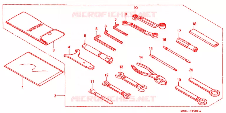 GEREEDSCHAP (1) Honda MOTO 1500 GOLD-WING 1997  GL1500CTV
