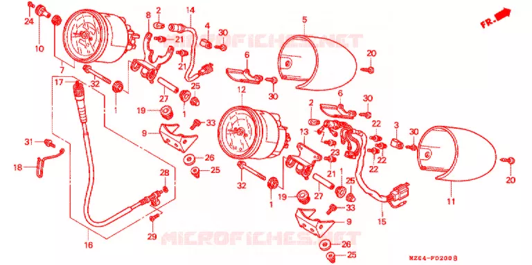 COMBINATIEMETER Honda MOTO 1500 GOLD-WING 1997  GL1500CTV