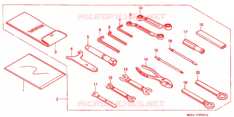 GEREEDSCHAP (1) Honda MOTO 1500 GOLD-WING 1997  GL1500CV