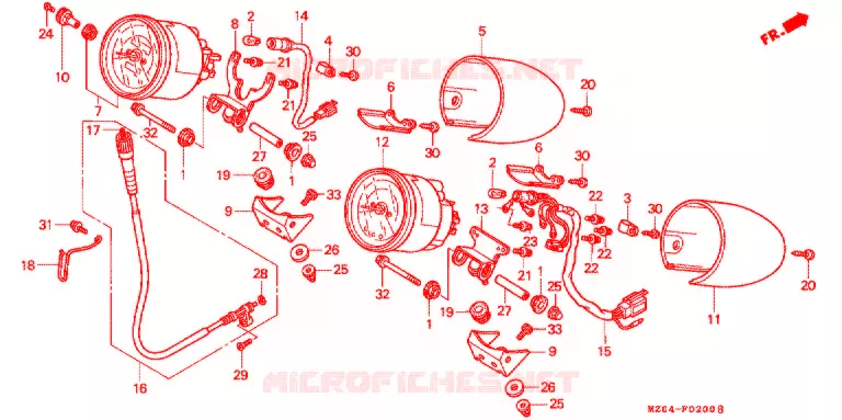 COMBINATIEMETER Honda MOTO 1500 GOLD-WING 2000  GL1500CY