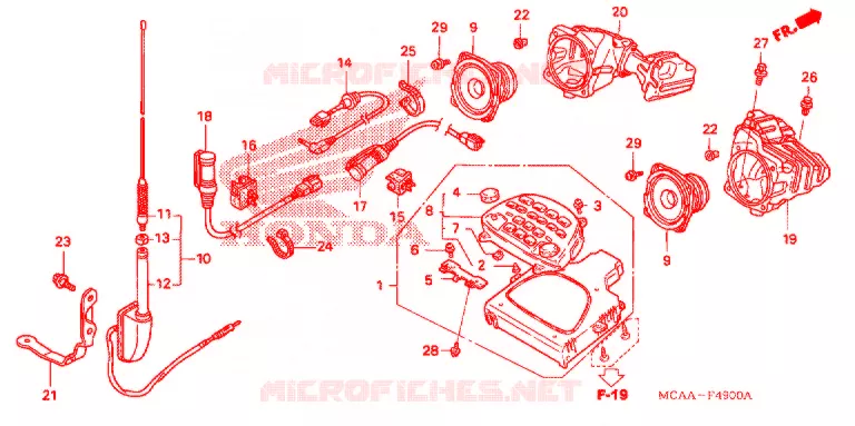 AUDIO-UNIT (GL1800/A'05) Honda MOTO 1800 GOLD-WING 2005  GL18005