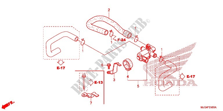LUCHT INJECTIE KLEP voor Honda F6B 1800 BAGGER DELUXE AC 2013