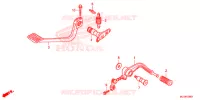 OPSTAP/KICKARM/ WISSEL PEDAAL voor Honda F6B 1800 BAGGER 2014