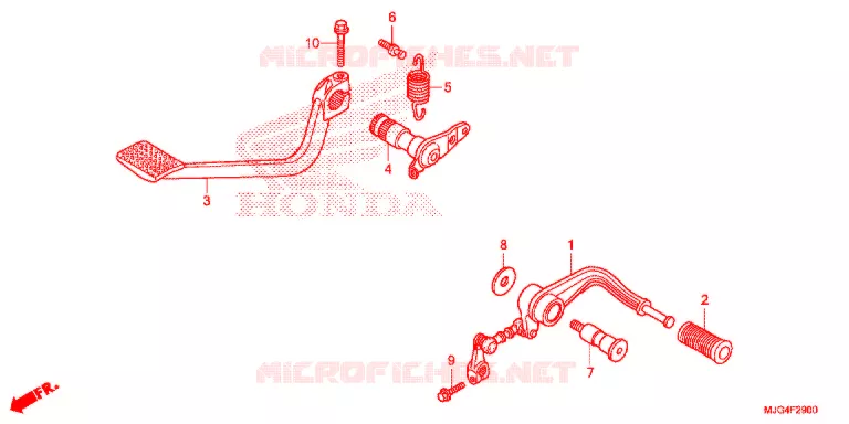 OPSTAP/KICKARM/ WISSEL PEDAAL Honda MOTO 1800 GOLD-WING 2015  GL1800BF