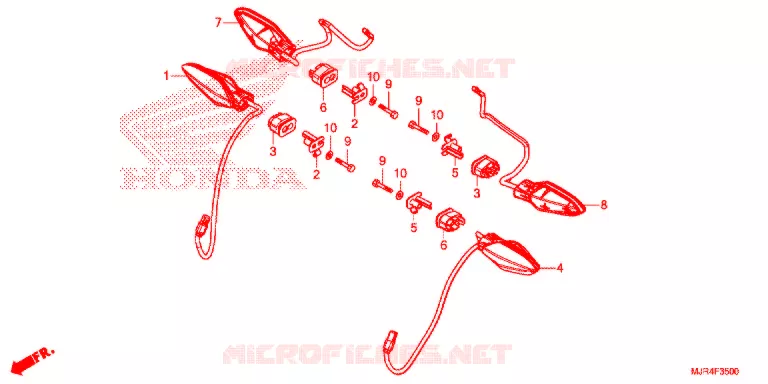 KNIPPERLICHT(2) Honda MOTO 1800 GOLD-WING 2014  GL1800CE
