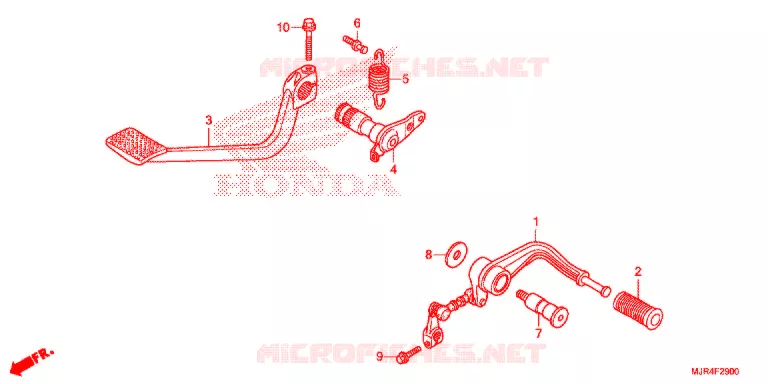 OPSTAP/KICKARM/ WISSEL PEDAAL Honda MOTO 1800 GOLD-WING 2014  GL1800CE