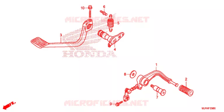 OPSTAP/KICKARM/ WISSEL PEDAAL Honda MOTO 1800 GOLD-WING 2015  GL1800CF