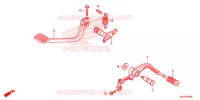 OPSTAP/KICKARM/ WISSEL PEDAAL voor Honda GOLD WING 1800 F6C 2016