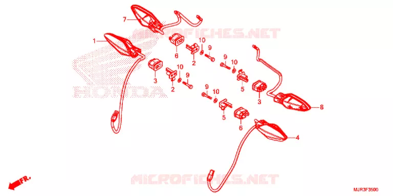 KNIPPERLICHT(2) Honda MOTO 1800 GOLD-WING 2016  GL1800CG
