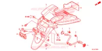 ACHTER STROOMLIJNKAP voor Honda 50 METROPOLITAN 2013