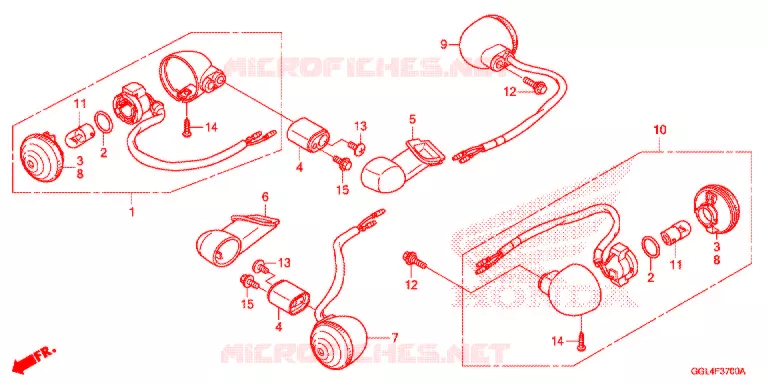 KNIPPERLICHT(2) Honda SCOOTER 50 METRO 2013  NCH50D_M