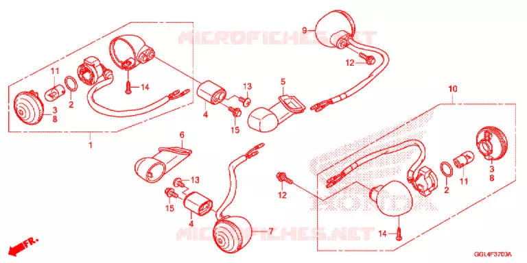 KNIPPERLICHT(2) Honda SCOOTER 50 METRO 2015  NCH50F_M
