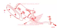 UITLAATDEMPER(2) voor Honda 50 METROPOLITAN 2016