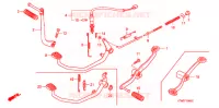 PEDAAL/KICKSTARTER ARM voor Honda WAVE 125 Carburetor, Electric start 2005