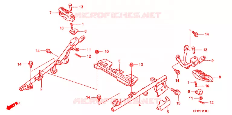 OPSTAP/KICKARM/ WISSEL PEDAAL Honda SCOOTER 110 LEAD 2009  NHX110WH9