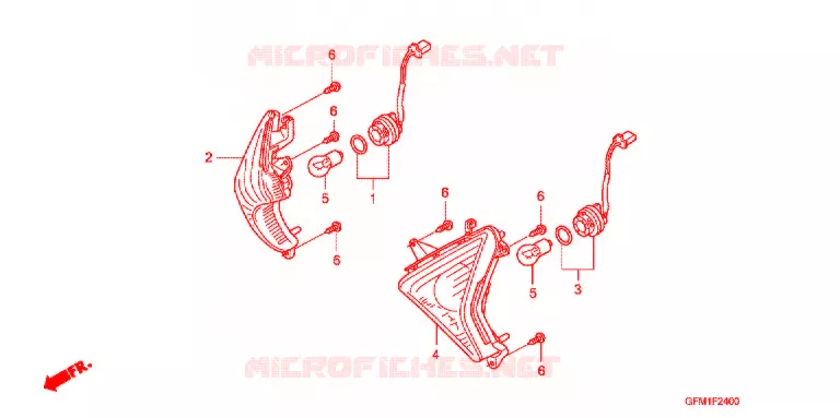 VOOR KNIPPERLICHT Honda SCOOTER 110 LEAD 2011  NHX110WH9
