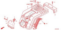 FRAME CHASSIS ACHTERAFDEK/ BAGAGEDRAGER voor Honda 50 GYRO X POST OFFICE 2012