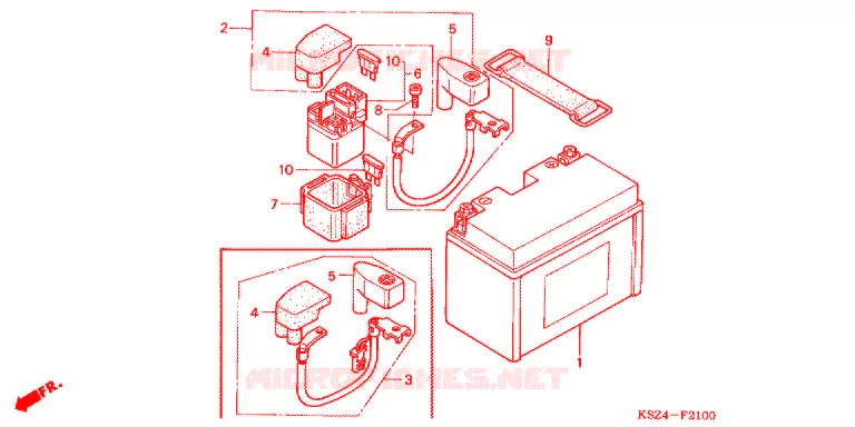 GEREEDSCHAP/ACCUVAK Honda SCOOTER 250 REFLEX 2006  NSS2506_A
