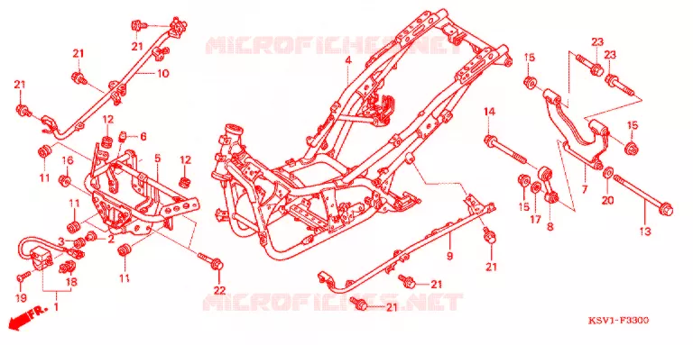 FRAME CHASSIS Honda SCOOTER 250 FORZA 2007  NSS250A6_J