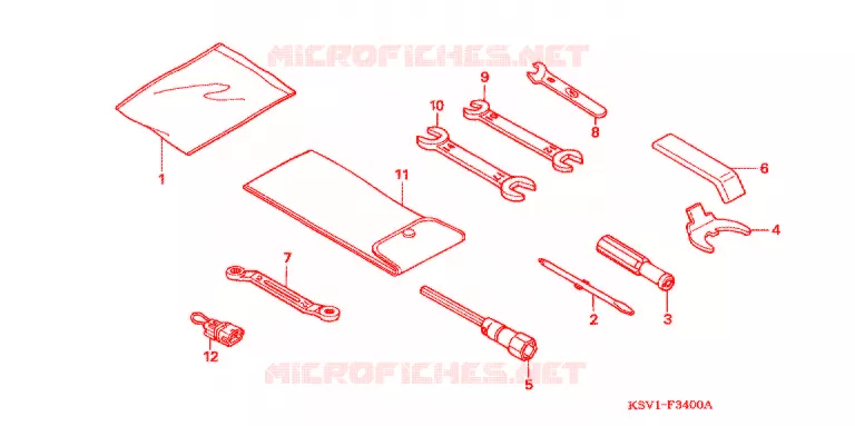 GEREEDSCHAP/ACCUVAK Honda SCOOTER 250 FORZA 2006  NSS250A6_J