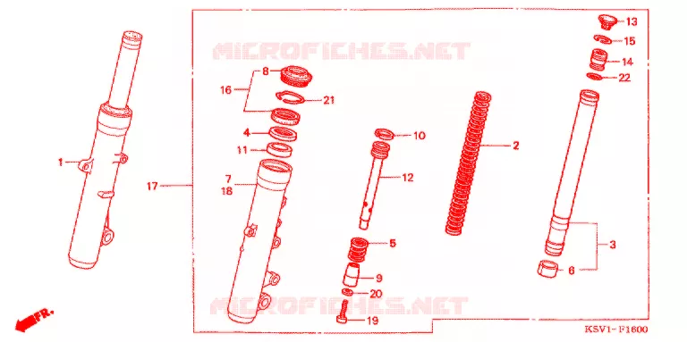 VOOR VORK Honda SCOOTER 250 FORZA 2007  NSS250A6_J
