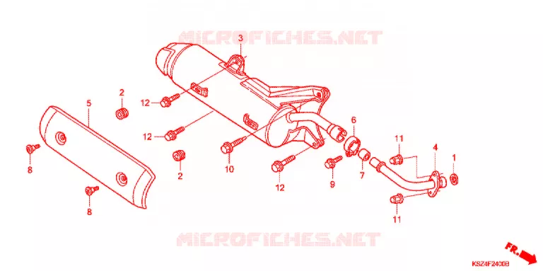 UITLAATDEMPER(2) Honda SCOOTER 250 REFLEX 2007  NSS250A7_A