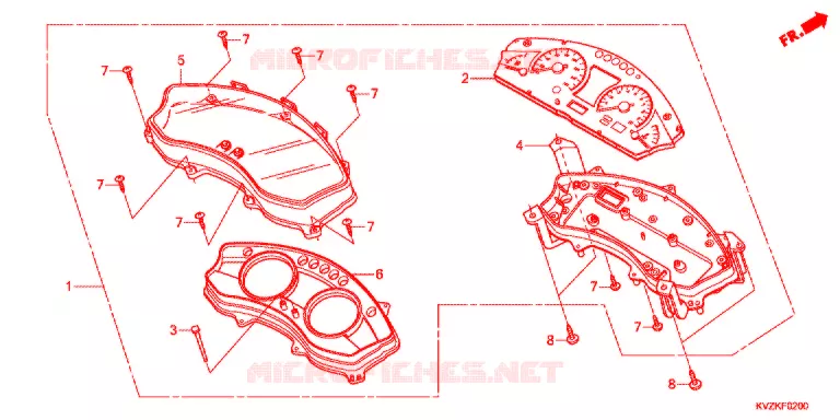 COMBINATIEMETER Honda SCOOTER 250 FORZA 2013  NSS250AAB
